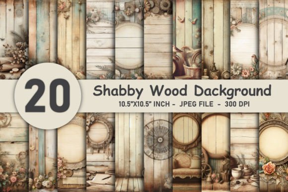 Download Shabby Wood Background Digital Paper - Premium Resources