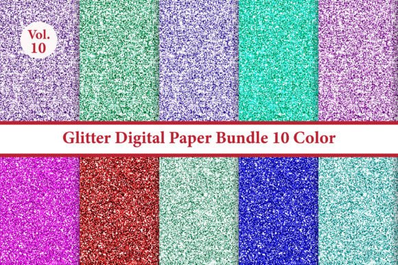 Download Glitter Textures Bundle 10 Color Vol.10 - Premium Bundle